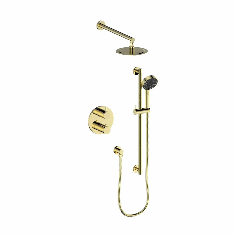 ZLINE Emerald Bay Thermostatic Shower System EMBY-SHS-T2-PG by Farmhouse Kitchen and Bath