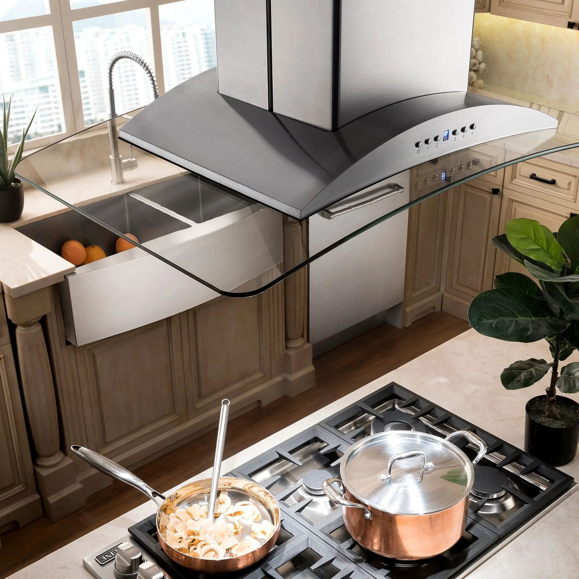 ZLINE Farmhouse 36" Double Bowl Apron Sink Stainless Steel, SA50D-36 by Farmhouse Kitchen and Bath
