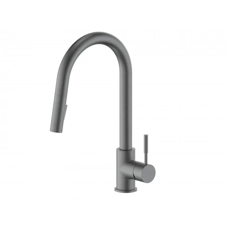 ZLINE Gemini Kitchen Faucet in Gun Metal, GEM-KF-GM by Farmhouse Kitchen and Bath