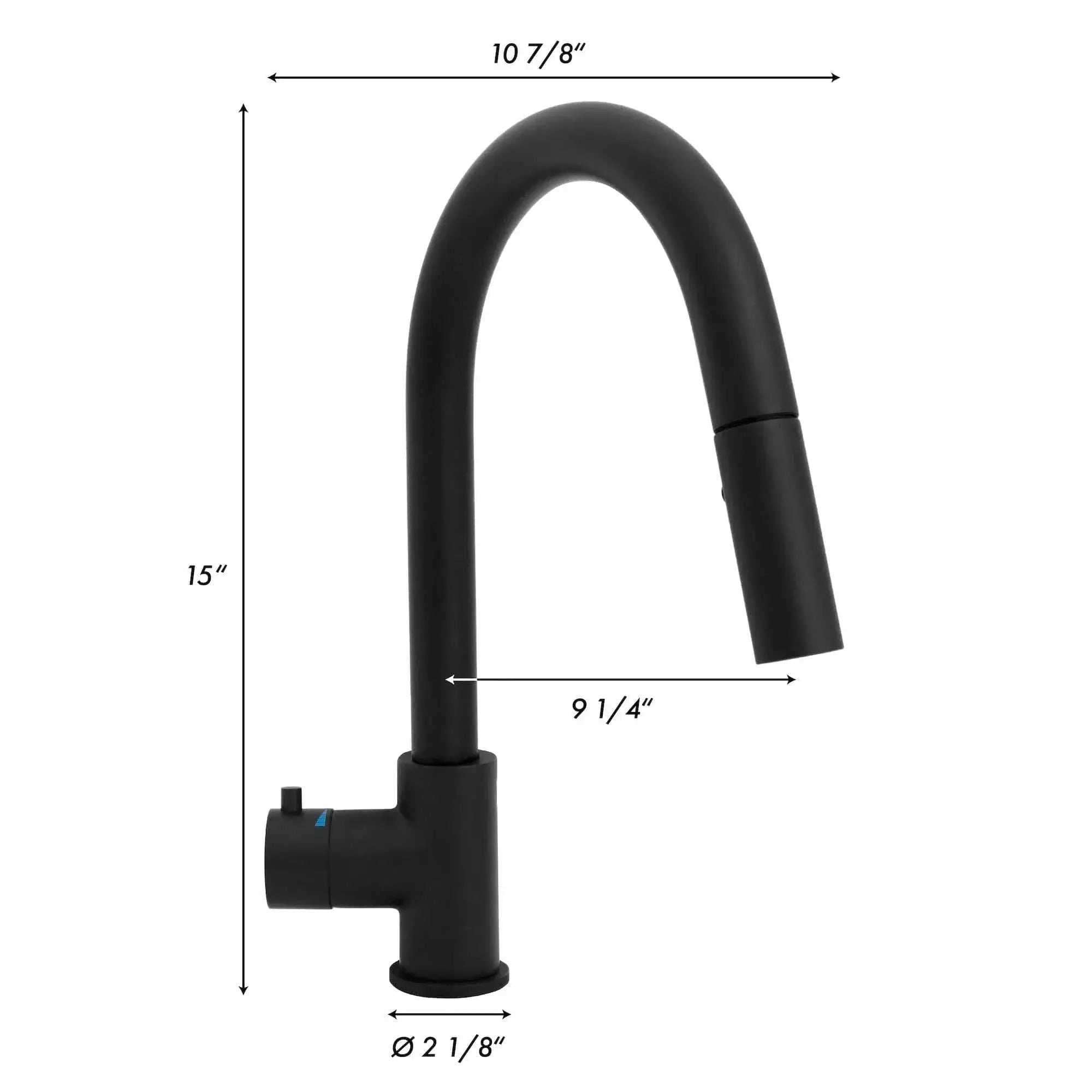 ZLINE Gemini Touchless Kitchen Faucet GEM-KFS-MB by Farmhouse Kitchen and Bath