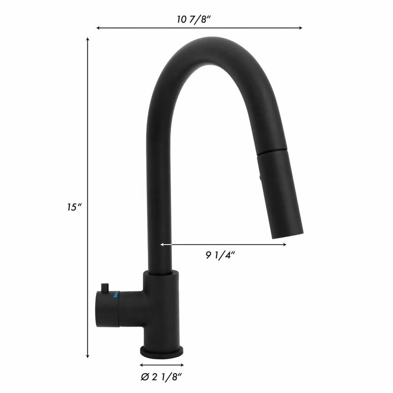 ZLINE Gemini Touchless Kitchen Faucet GEM-KFS-MB by Farmhouse Kitchen and Bath