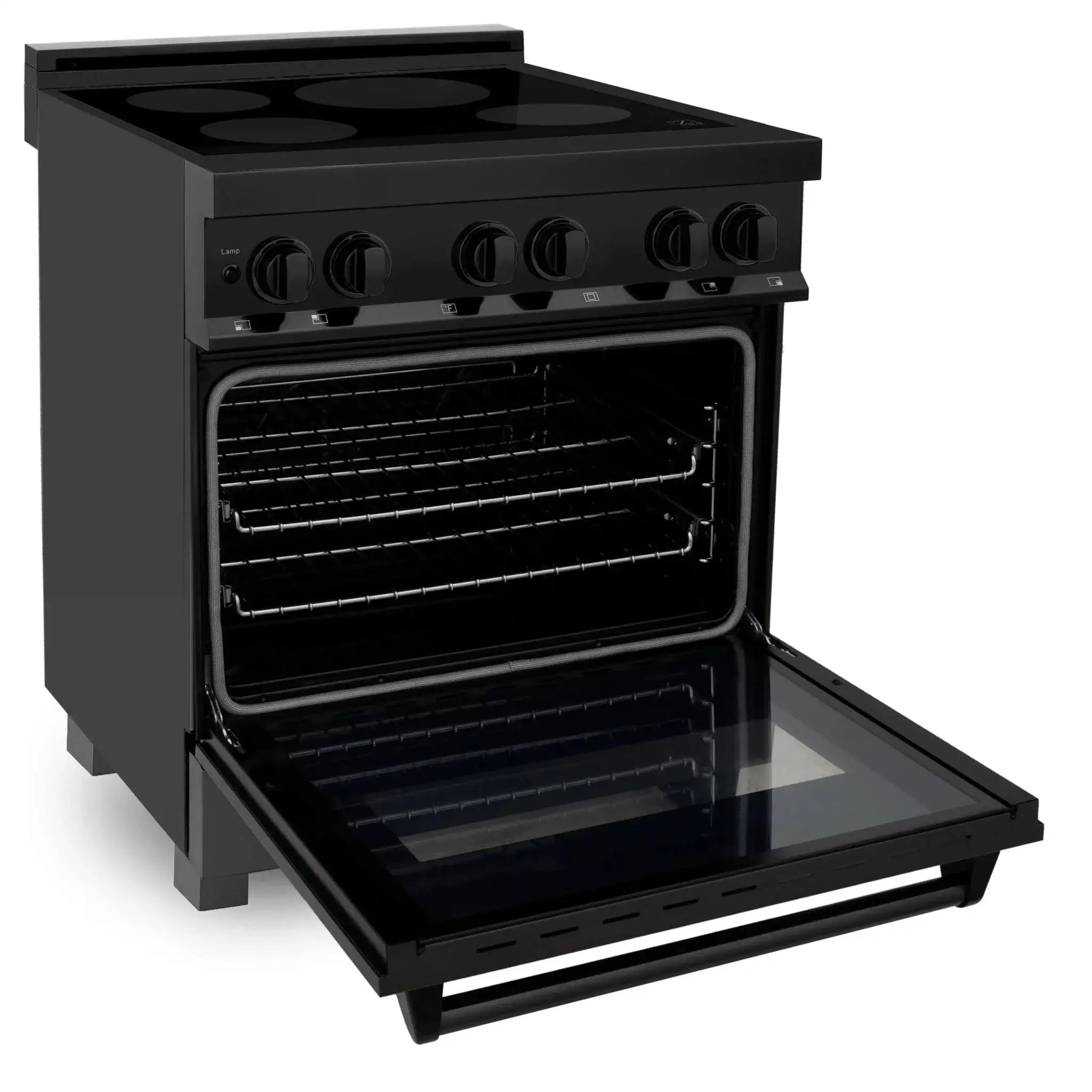 ZLINE Induction Range with a 4 Element Stove and Electric Oven in Black Stainless Steel RAIND-BS-30 by Farmhouse Kitchen and Bath
