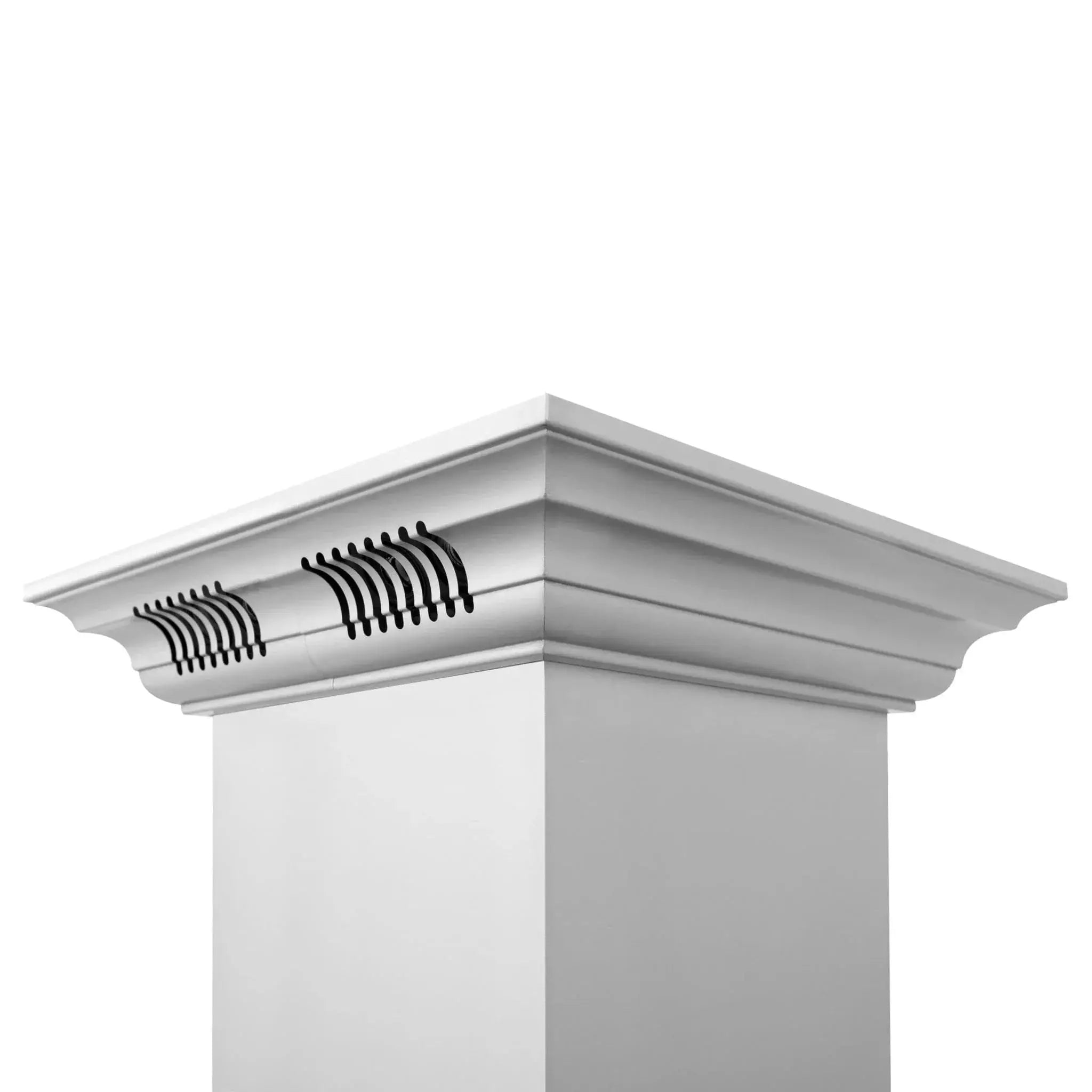 Zline Island Mount Range Hood in Stainless Steel with Built-in ZLINE CrownSound™ Bluetooth Speakers KE2iCRN-BT-48 by Farmhouse Kitchen and Bath