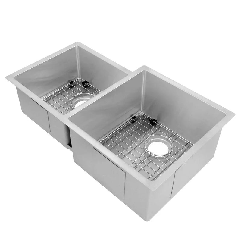 ZLINE Jackson 32" Undermount Double Bowl Sink In Stainless Steel, SRDL-32 by Farmhouse Kitchen and Bath
