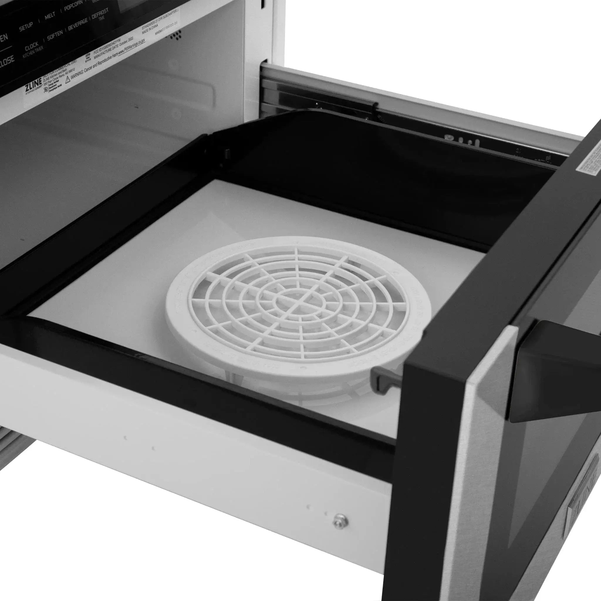 Zline Microwave Drawer, DuraSnow, Matte Black MWDZ-1-SS-H-MB by Farmhouse Kitchen and Bath