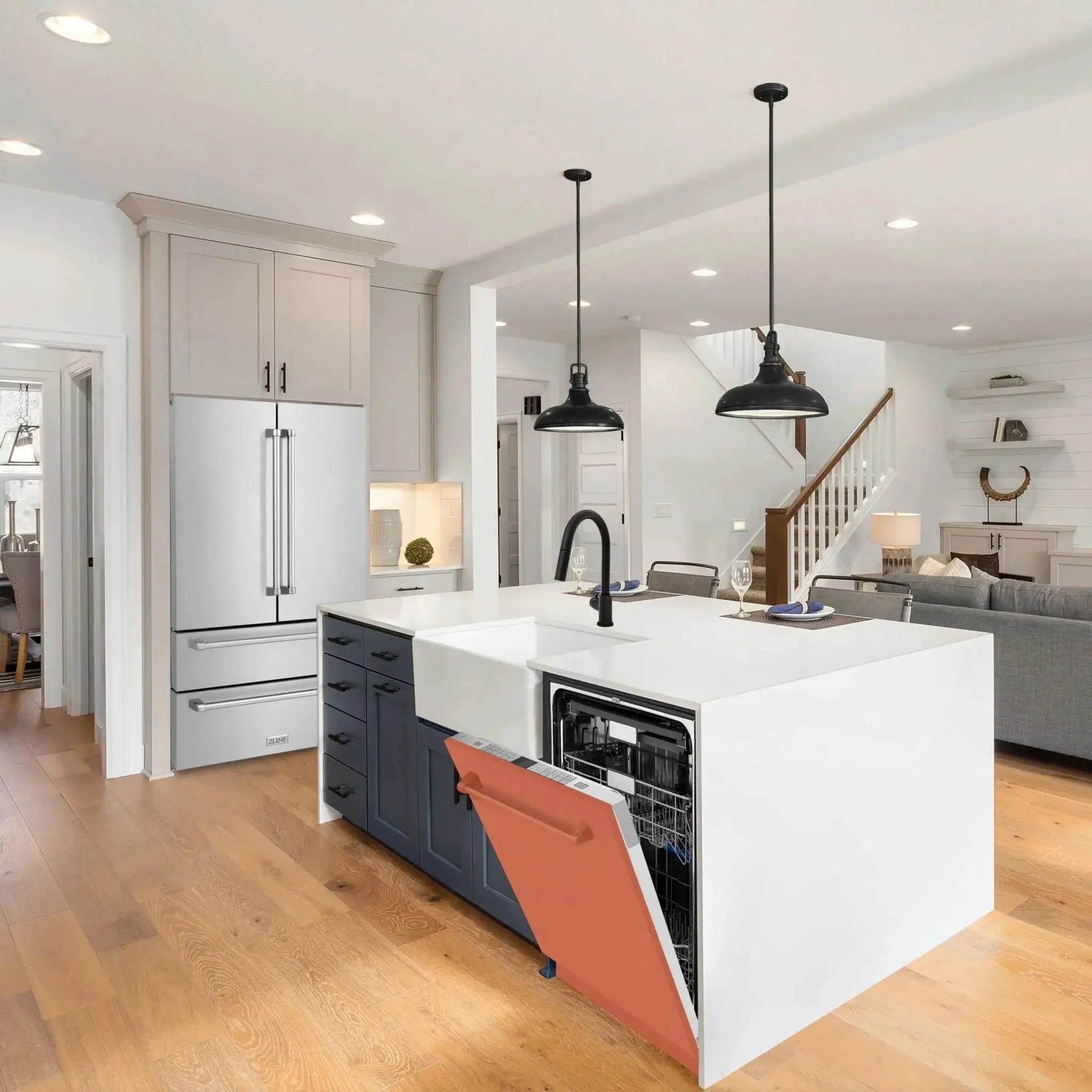 ZLINE Monument Series 24" Touch Control Copper Dishwasher DWMT-C-24 by Farmhouse Kitchen and Bath