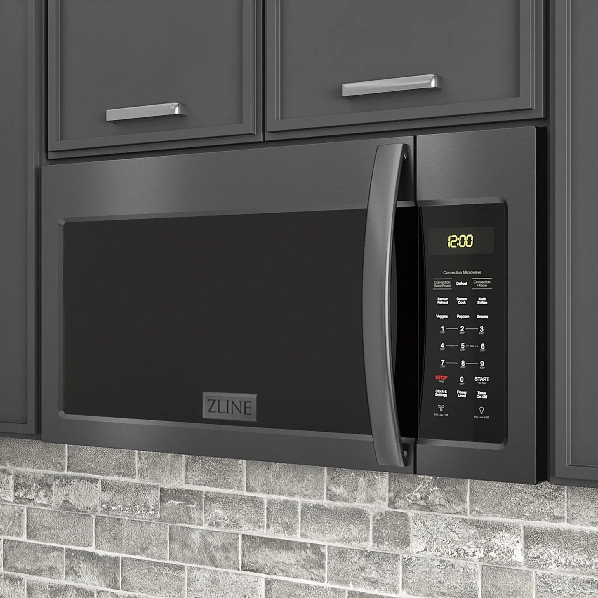ZLINE Over The Range Microwave Oven, Black Stainless, MWO-OTR-30-BS by Farmhouse Kitchen and Bath