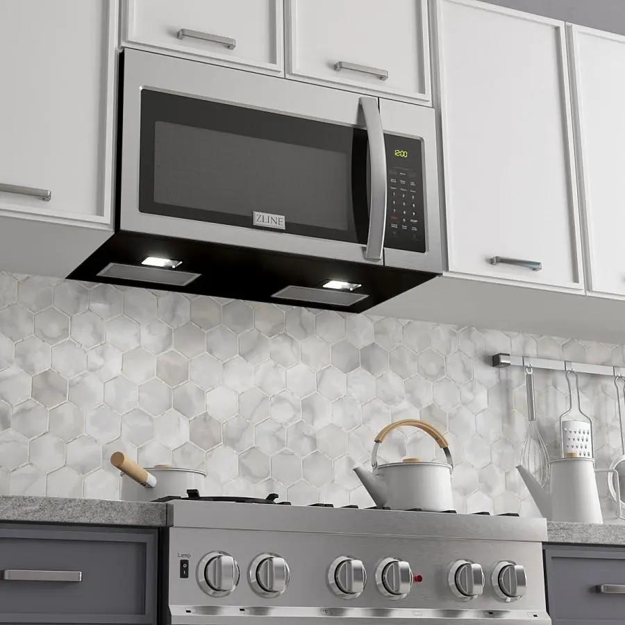 ZLINE Over the Range Microwave Oven in Stainless Steel, MWO-OTR-30 by Farmhouse Kitchen and Bath