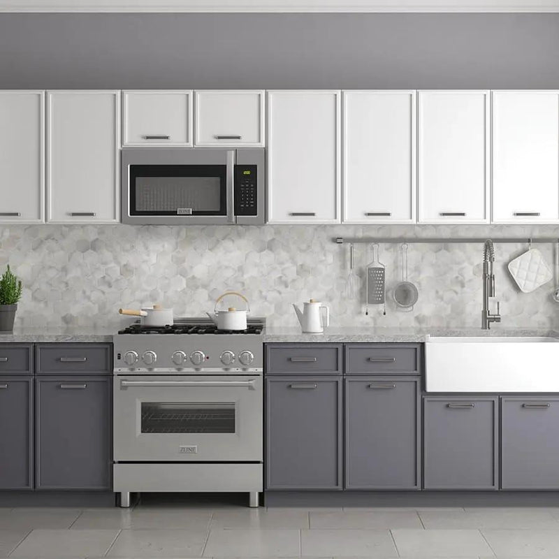 ZLINE Over the Range Microwave Oven in Stainless Steel, MWO-OTR-30 by Farmhouse Kitchen and Bath