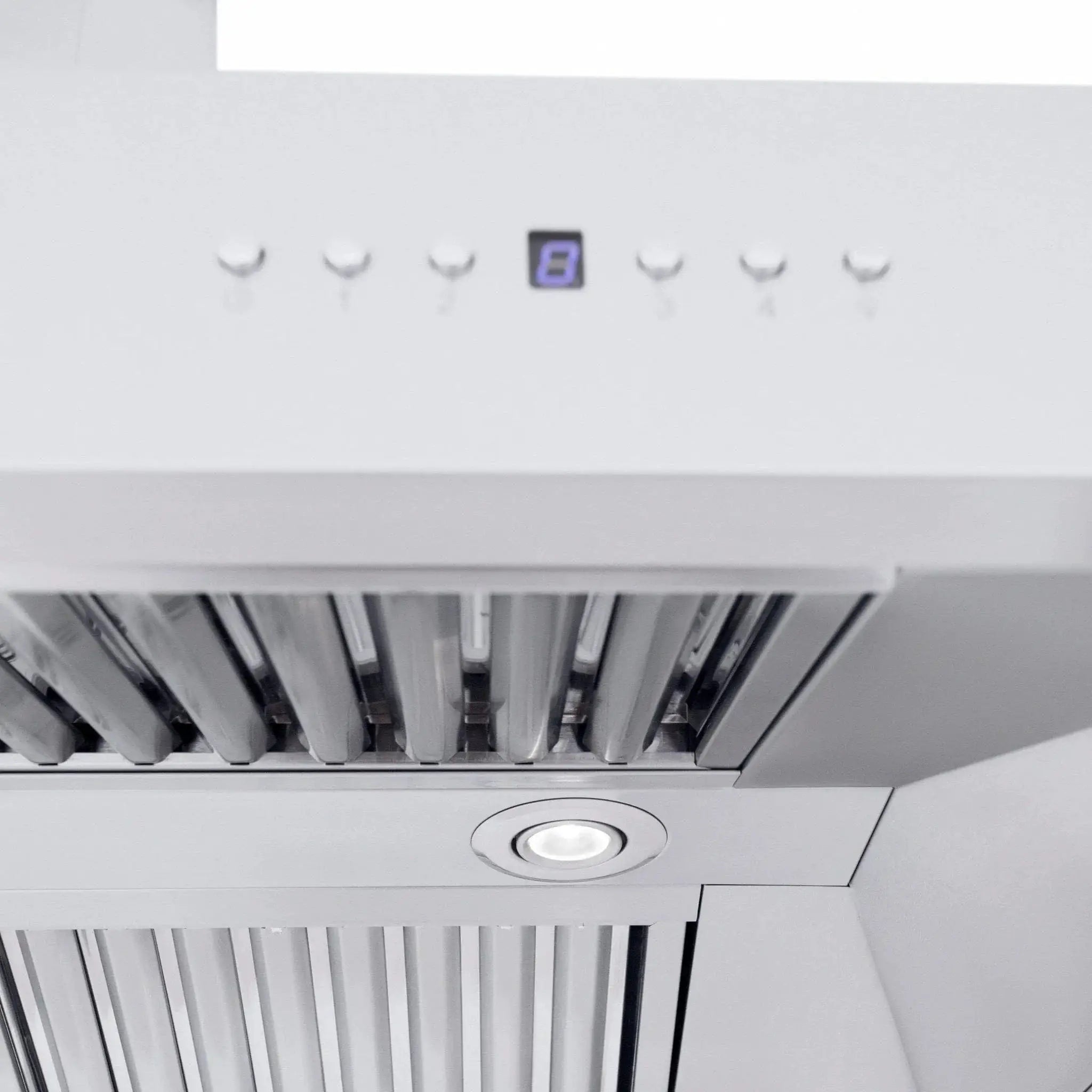 ZLINE Professional Convertible Vent Wall Mount Range Hood in Stainless Steel with Crown Molding 667CRN-42 by Farmhouse Kitchen and Bath