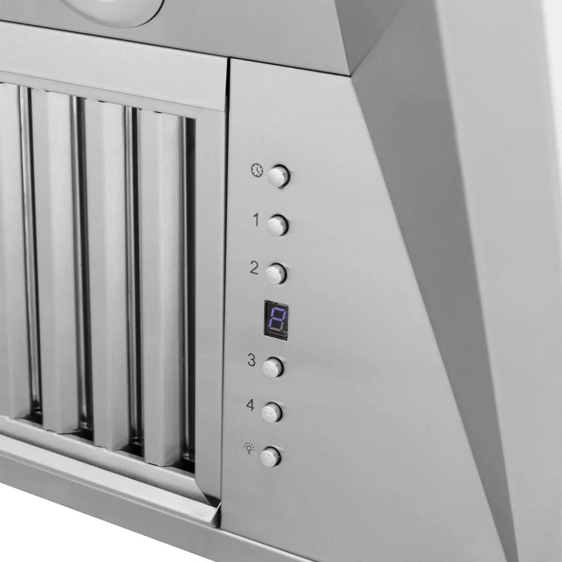 ZLINE Professional Island Mount Range Hood in Stainless Steel with Built-in CrownSound® Bluetooth Speakers 597iCRN-BT-36 by Farmhouse Kitchen and Bath