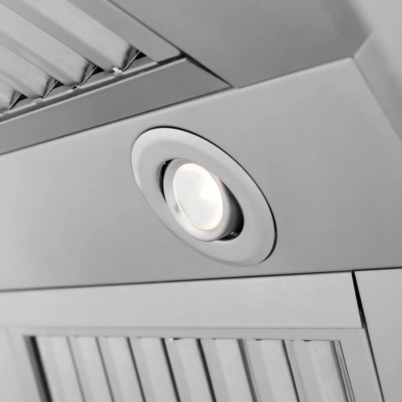ZLINE Professional Island Mount Range Hood in Stainless Steel with Built-in CrownSound® Bluetooth Speakers 597iCRN-BT-36 by Farmhouse Kitchen and Bath