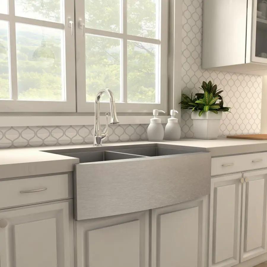 ZLINE Shakespeare Kitchen Faucet in Chrome, SHK-KF-CH by Farmhouse Kitchen and Bath