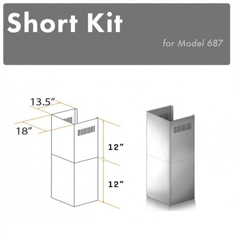 ZLINE Short Kit for 8' Ceilings, SK-687 by Farmhouse Kitchen and Bath