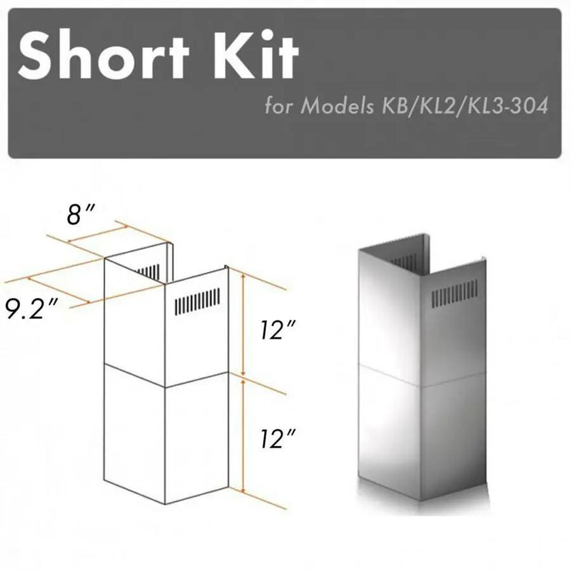 ZLINE Short Kit for 8' Ceilings, SK-KB/KL2/KL3-304 by Farmhouse Kitchen and Bath