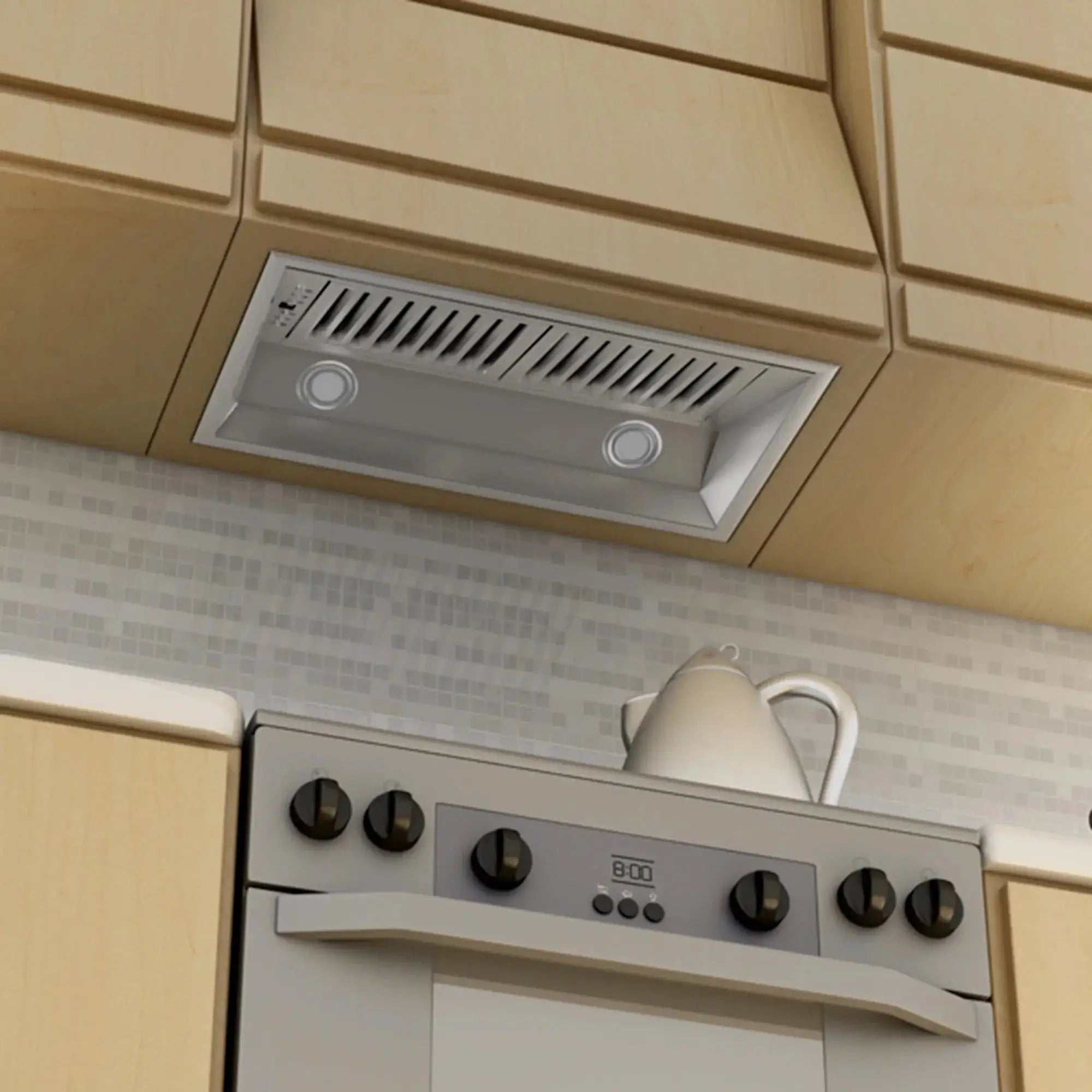 ZLINE Remote Blower Ducted Range Hood Insert in Stainless Steel 695-RD-34 by Farmhouse Kitchen and Bath