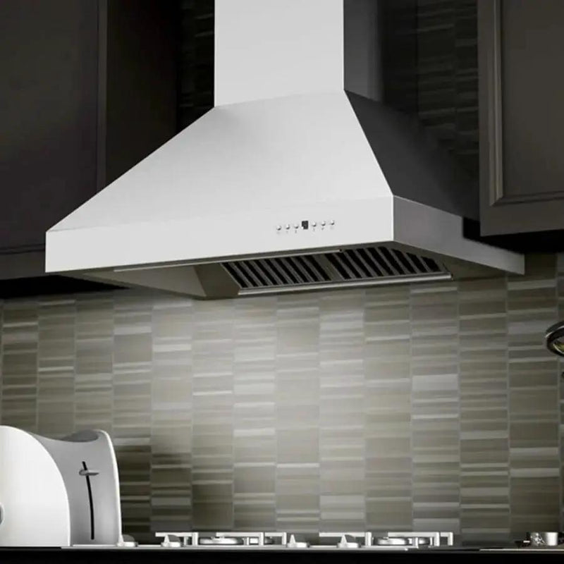 ZLINE 36" Remote Blower Wall Mount Range Hood in Stainless Steel, 697-RS-36-400 by Farmhouse Kitchen and Bath