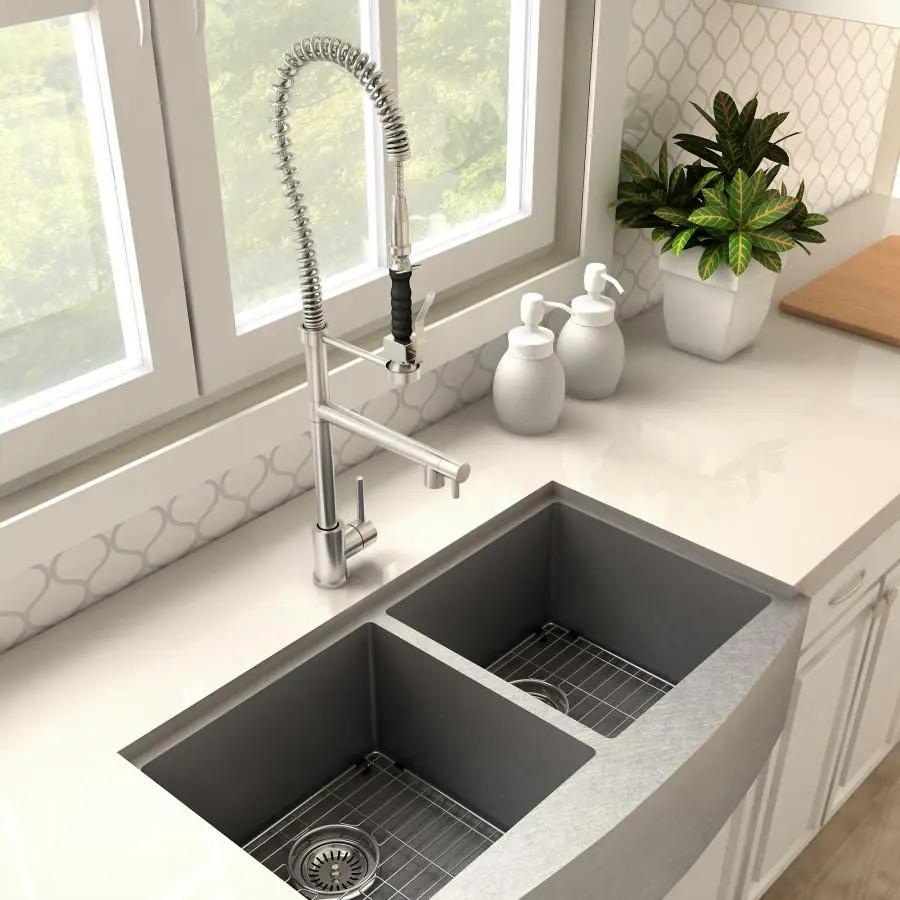 ZLINE Van Gogh Kitchen Faucet in Brushed Nickel, VNG-KF-BN by Farmhouse Kitchen and Bath