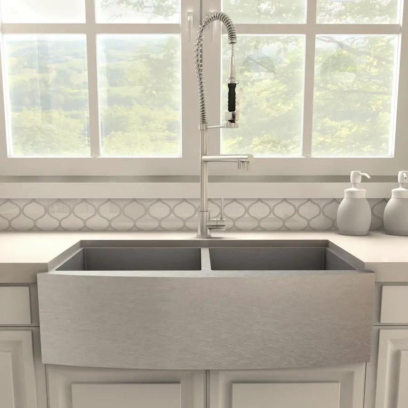 ZLINE Van Gogh Kitchen Faucet in Brushed Nickel, VNG-KF-BN by Farmhouse Kitchen and Bath
