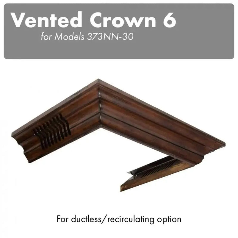 ZLINE Vented Crown Molding for Wall Mount Range Hood, CM6V-300N by Farmhouse Kitchen and Bath