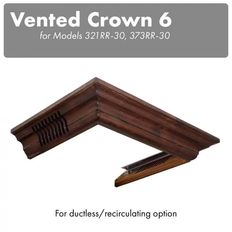 ZLINE Vented Crown Molding for Wall Mount Range Hood, CM6V-300R by Farmhouse Kitchen and Bath