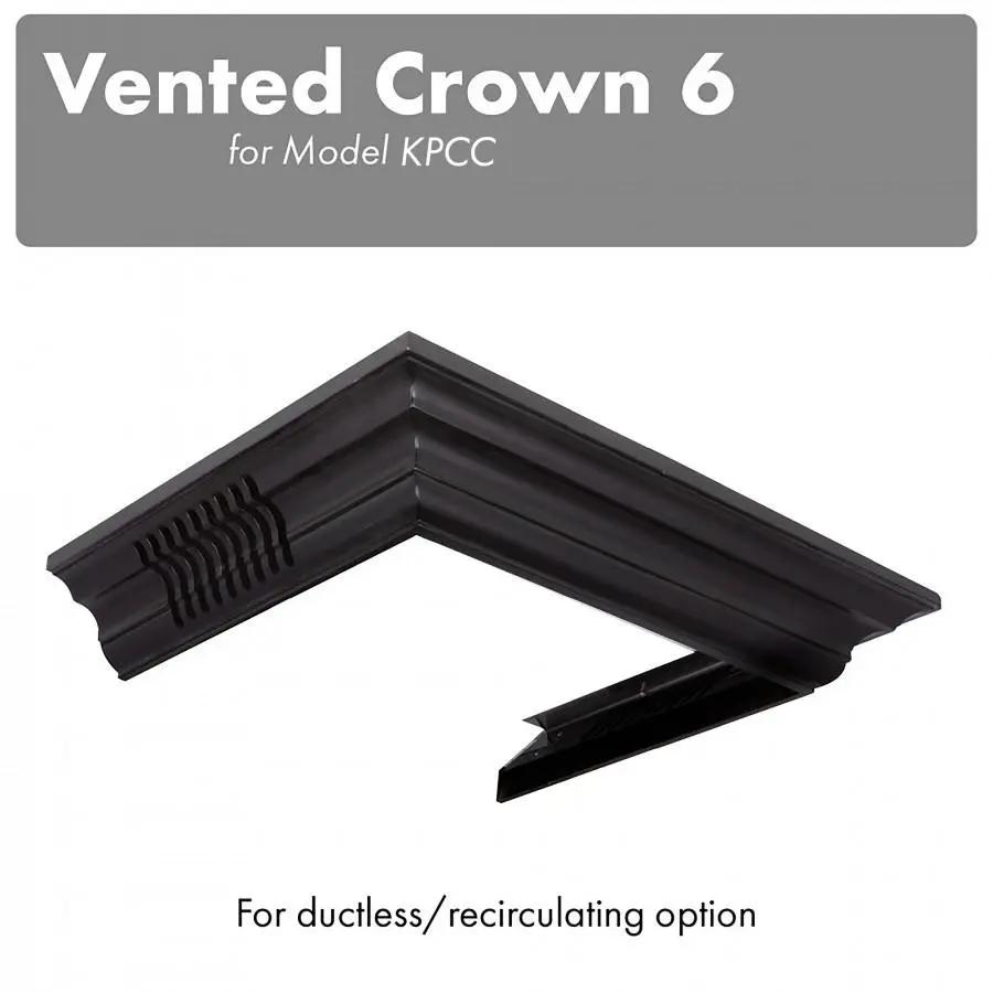 ZLINE Vented Crown Molding Profile 6 for Wall Mount Range Hood, CM6V-KPCC by Farmhouse Kitchen and Bath