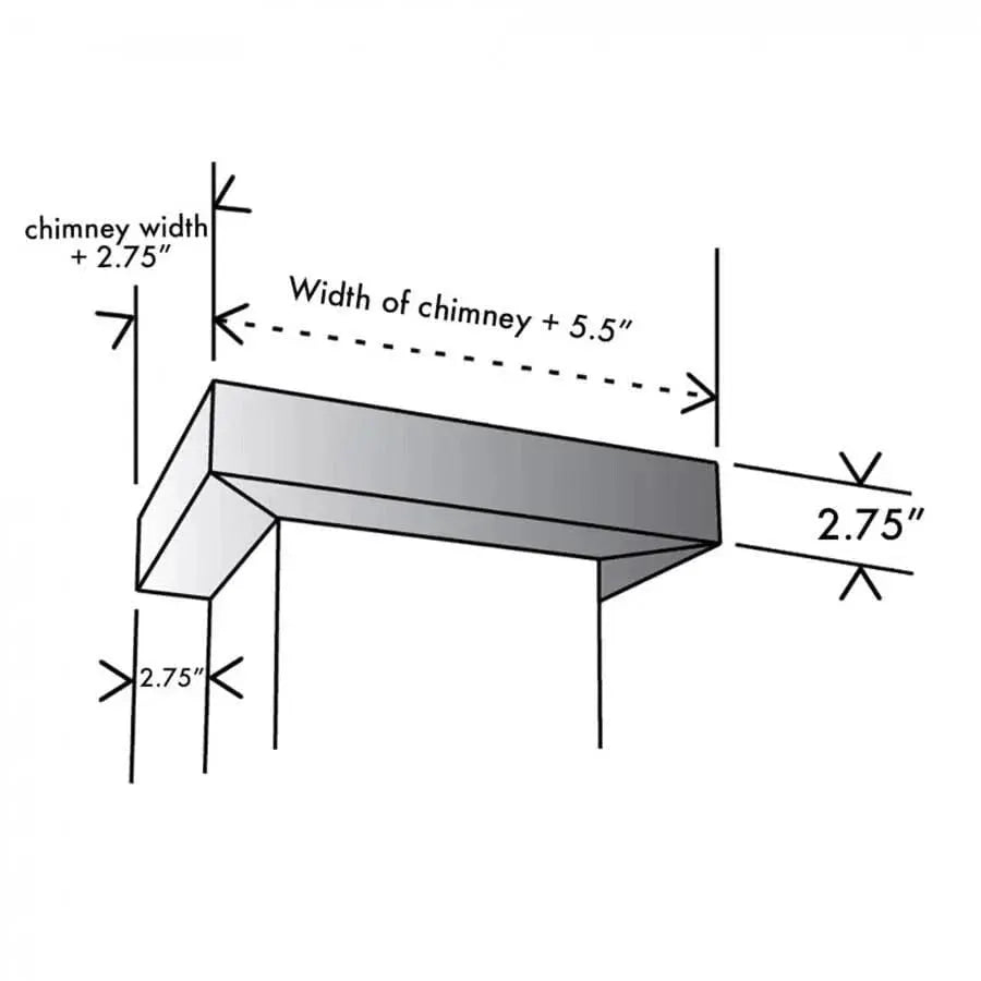 ZLINE Vented Crown Molding Profile 6 for Wall Range Hood, CM6V-KBCC by Farmhouse Kitchen and Bath