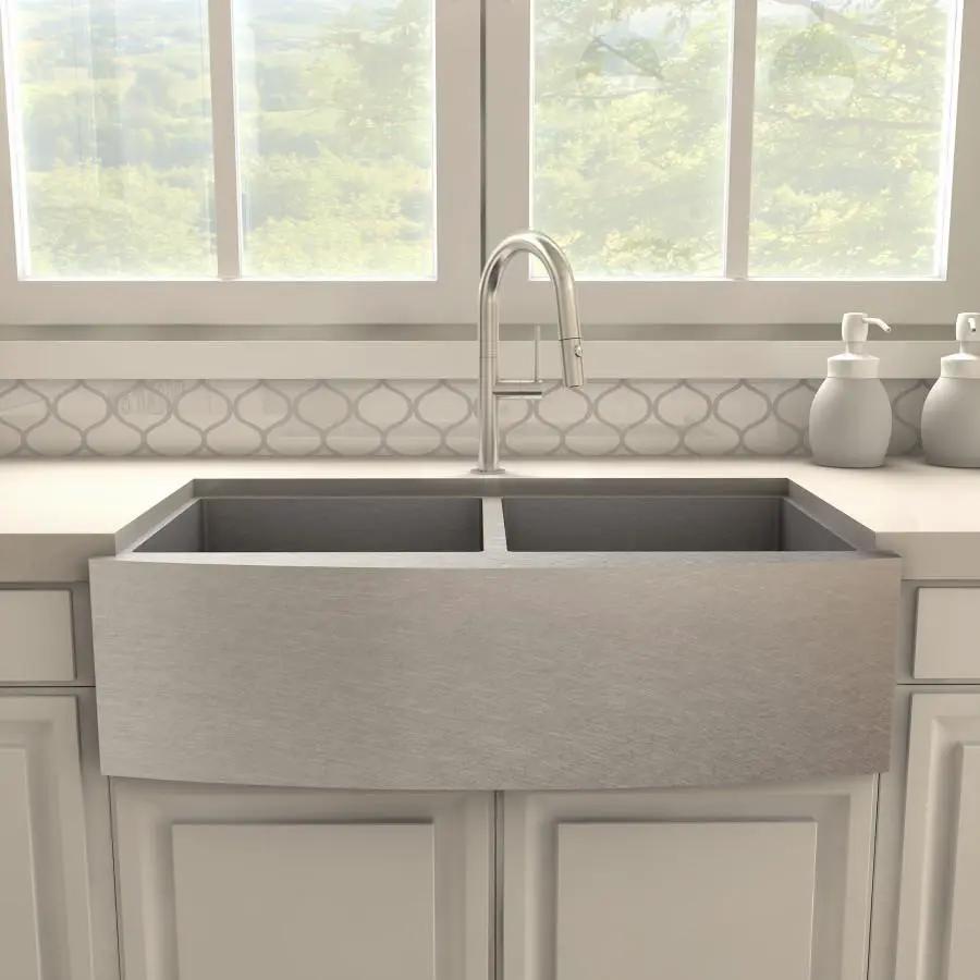 ZLINE Voltaire Kitchen Faucet, Brushed Nickel, VLT-KF-BN by Farmhouse Kitchen and Bath