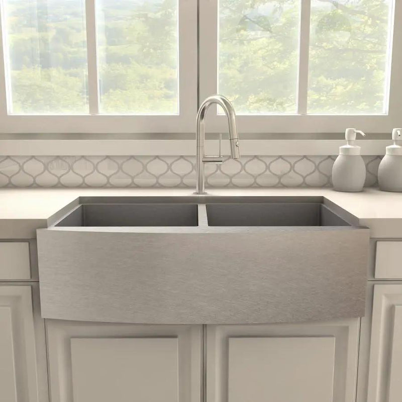ZLINE Voltaire Kitchen Faucet, Brushed Nickel, VLT-KF-BN by Farmhouse Kitchen and Bath