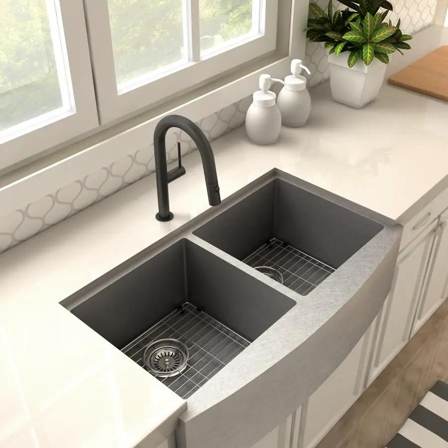 ZLINE Voltaire Kitchen Faucet, Electric Matte Black, VLT-KF-MB by Farmhouse Kitchen and Bath