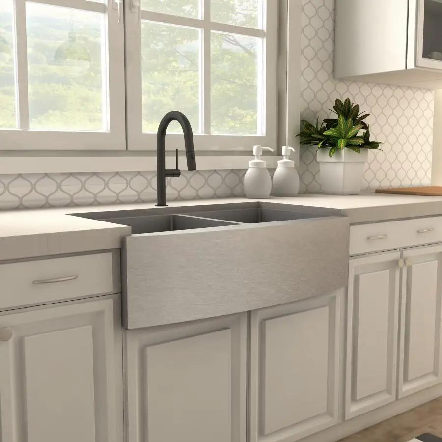 ZLINE Voltaire Kitchen Faucet, Electric Matte Black, VLT-KF-MB by Farmhouse Kitchen and Bath