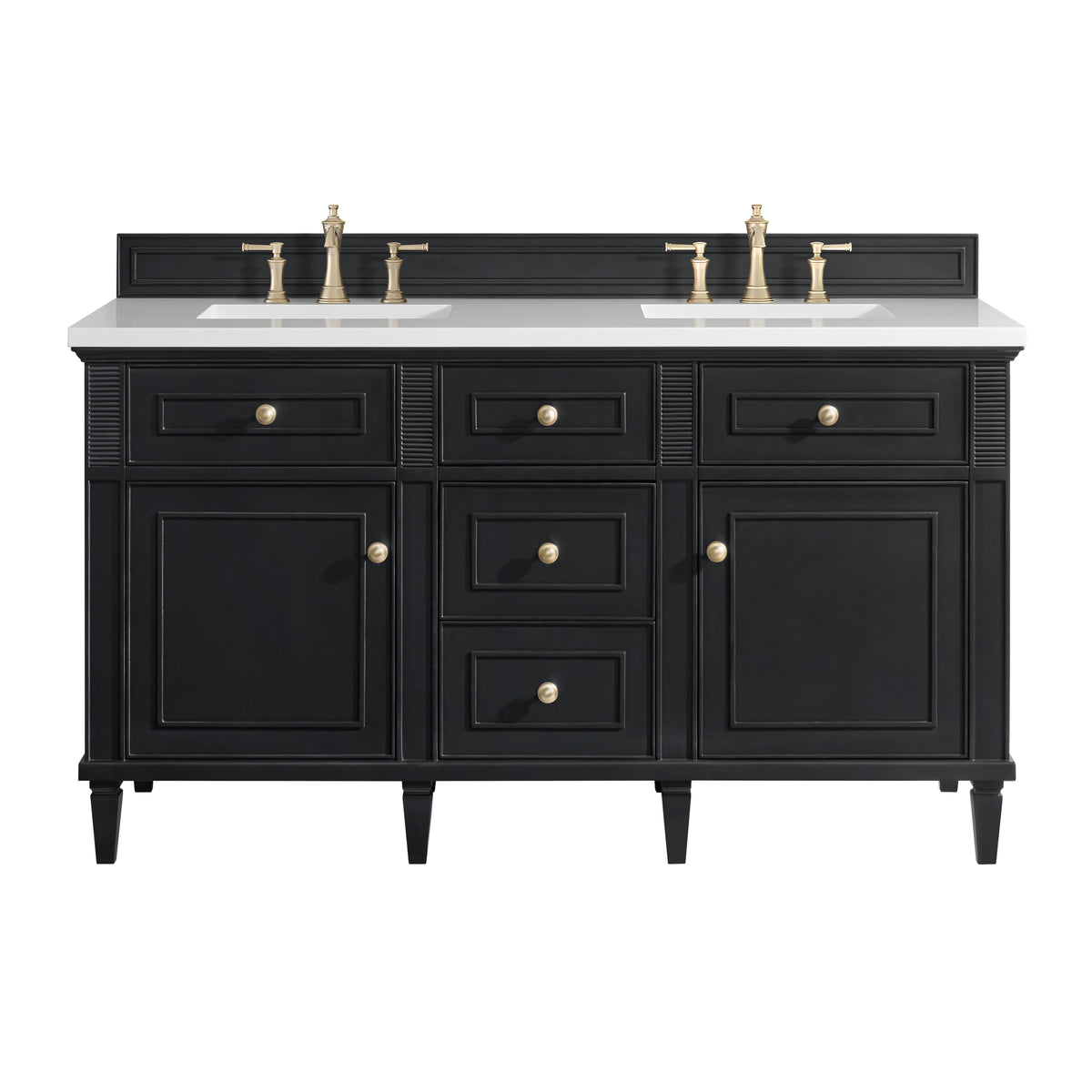 James Martin Lorelai 60" Double Bathroom Vanity, Black Onyx, view 37
