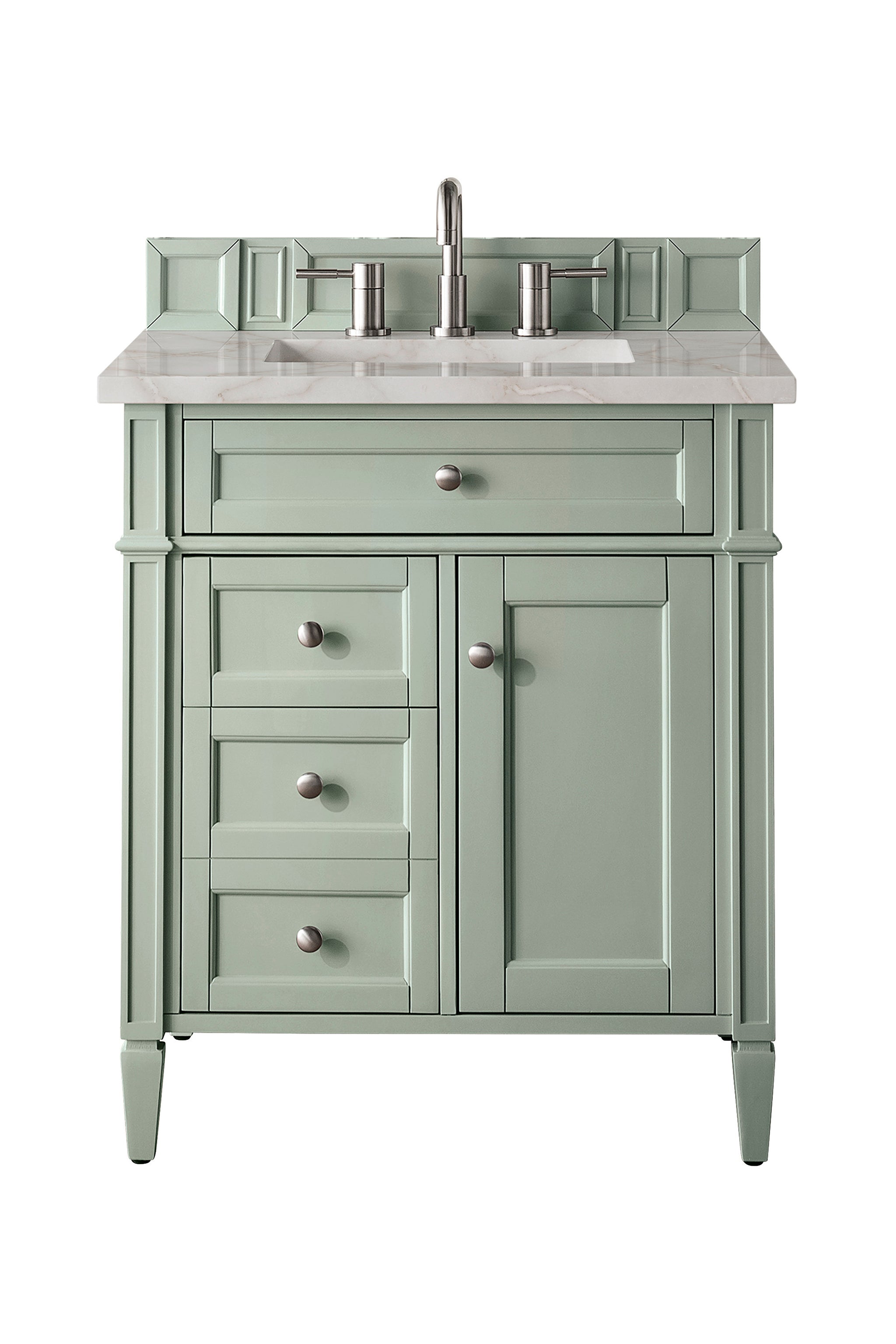 James Martin Brittany 30" Single Bathroom Vanity, Sage Green by James Martin