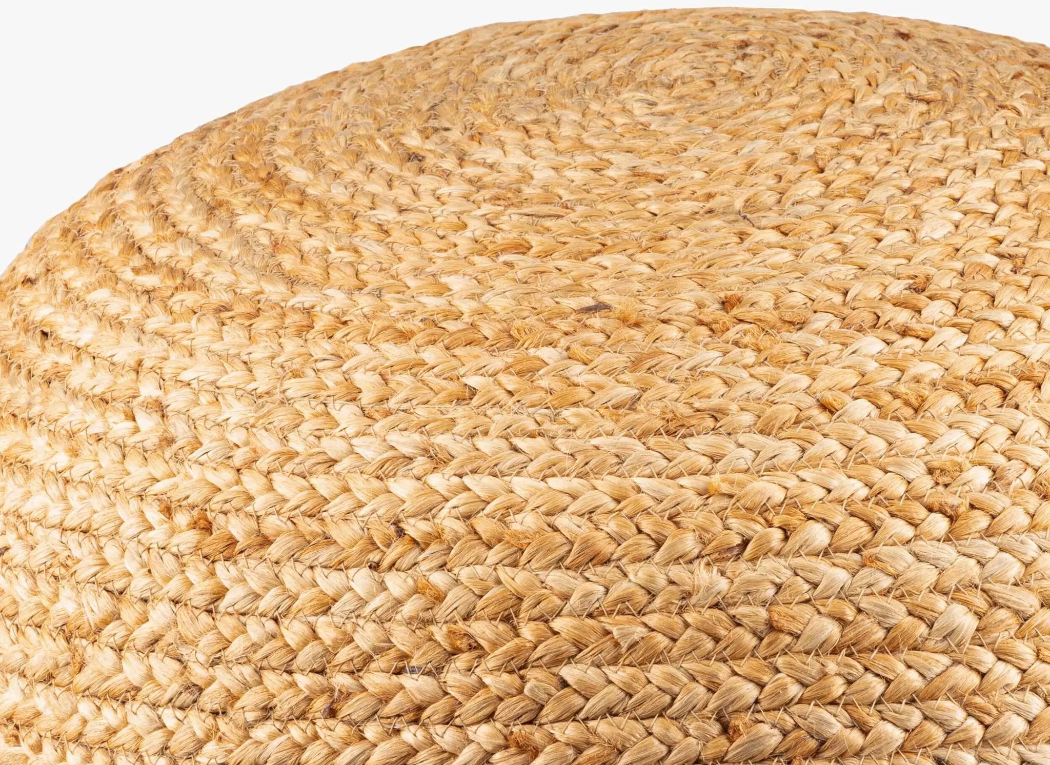 Tintern Jute Knitted Pouf by Boutique Rugs