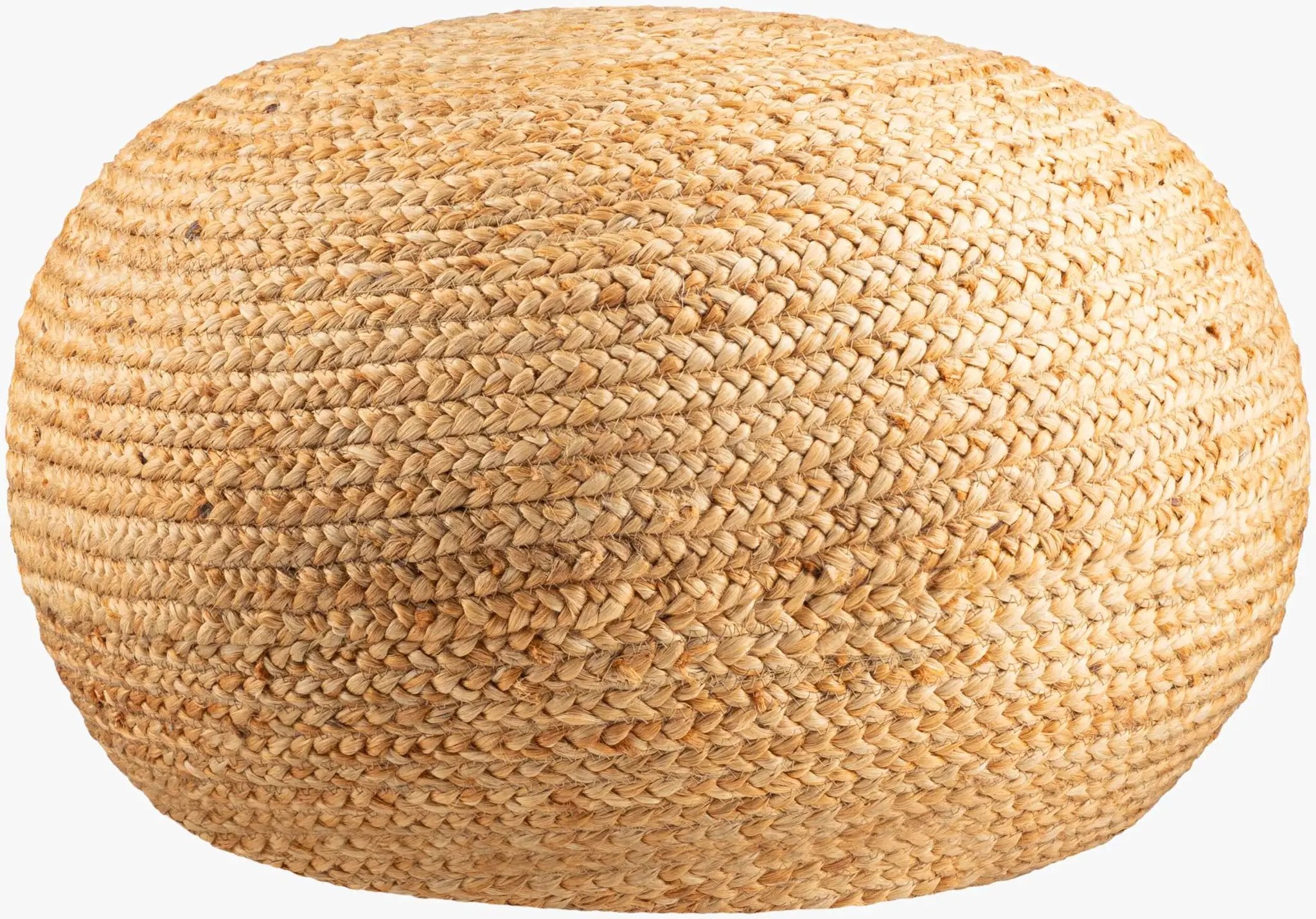 Tintern Jute Knitted Pouf by Boutique Rugs