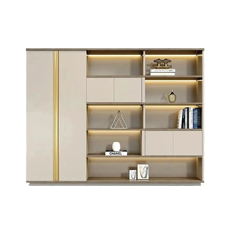 Fairen · Office Shelves w/ Lighting & Storage by Arc Grove