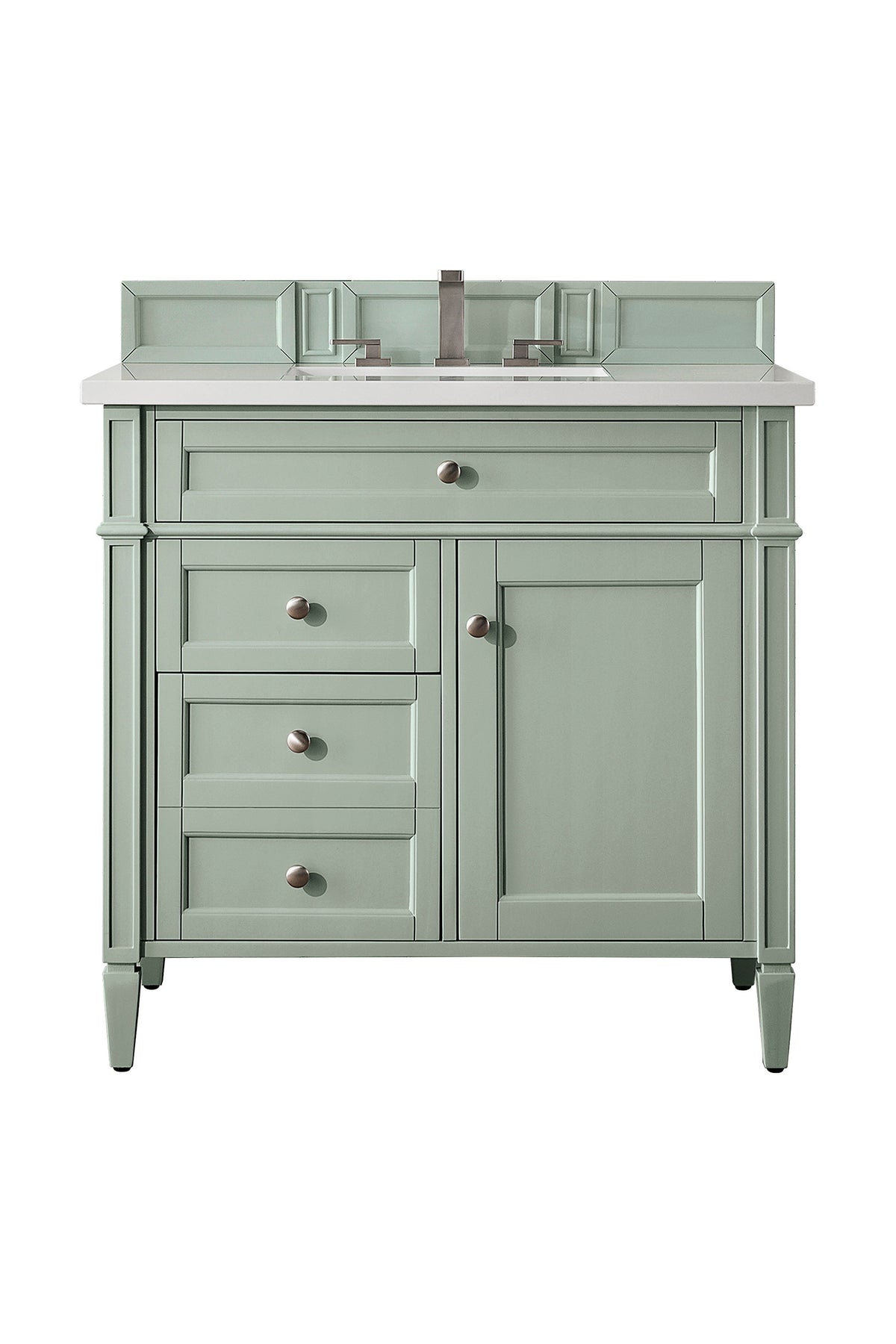 James Martin Brittany 36" Single Bathroom Vanity, Sage Green, view 14