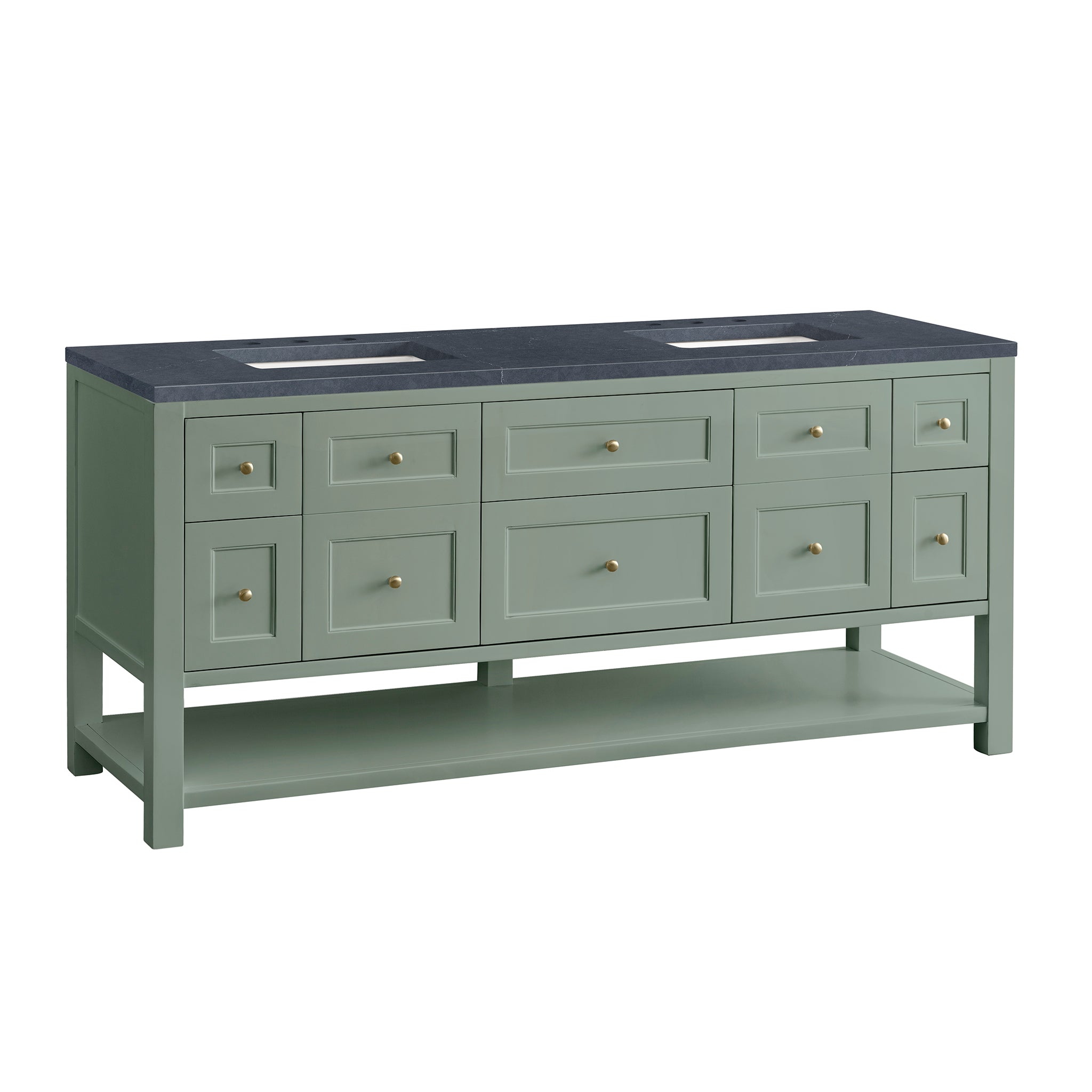 James Martin Breckenridge 72" Double Bathroom Vanity, Smokey Celadon by James Martin