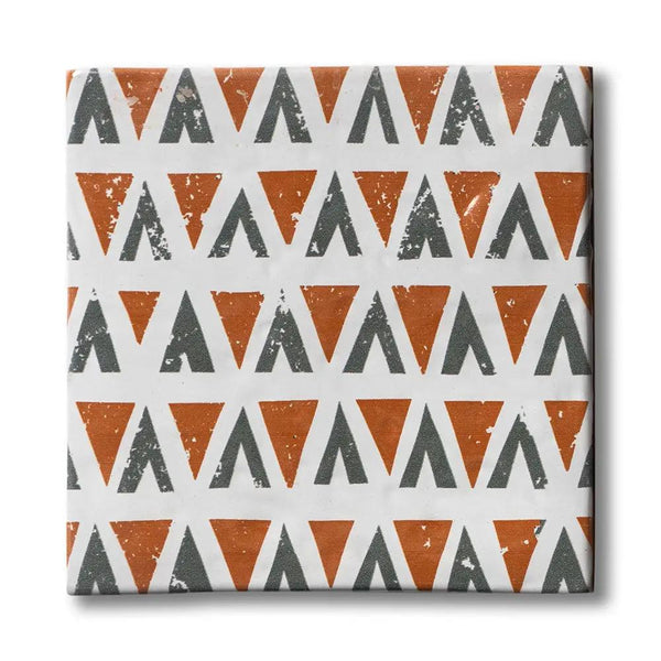 Zuni 2 Square 1/2 Glazed Terracotta Tiles 6x6