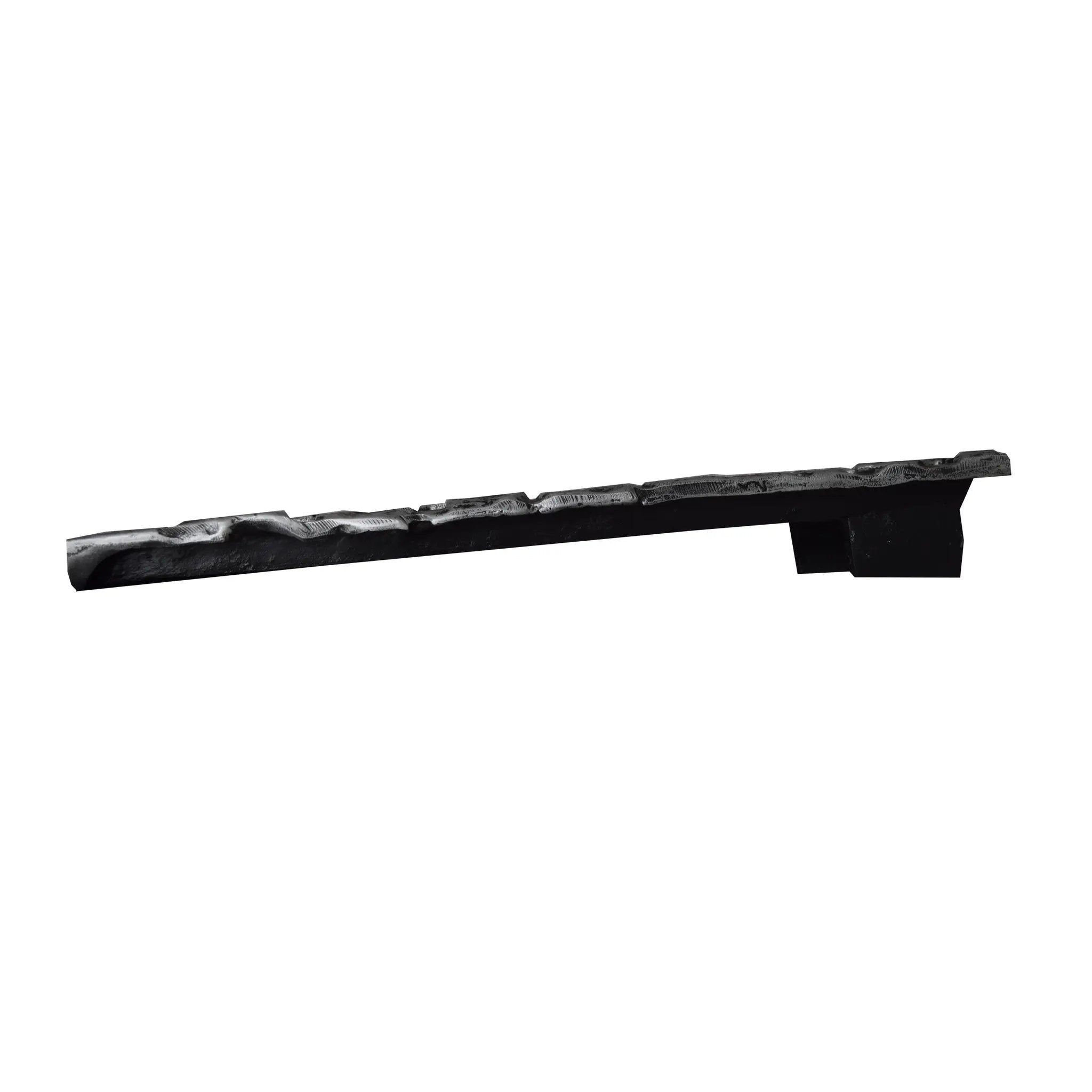 Silver Stone Rock 24-in Cast Aluminum Downspout Gutter Splash Block by Sharicks