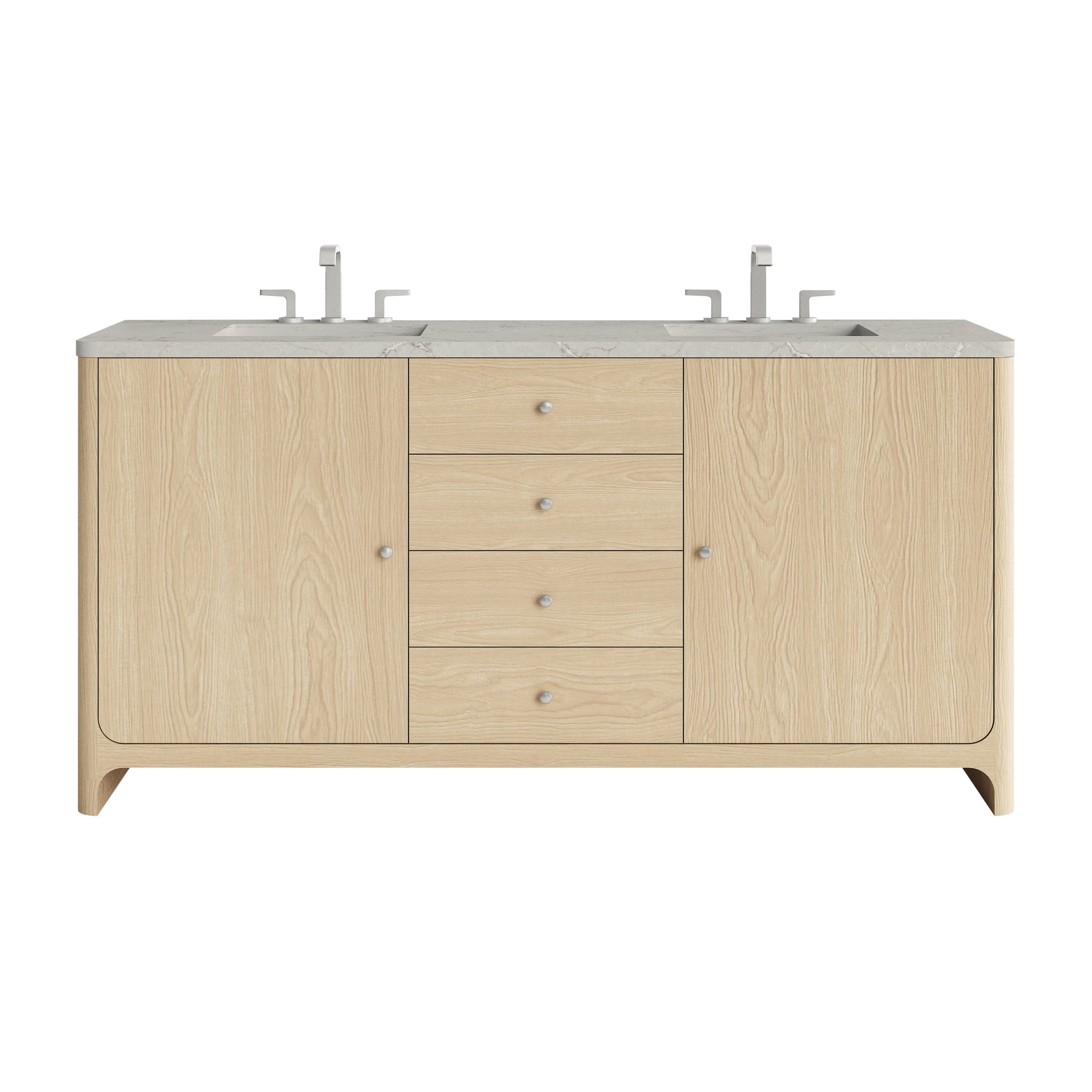James Martin Gracyn 72" Double Bathroom Vanity, Coastal Driftwood by James Martin