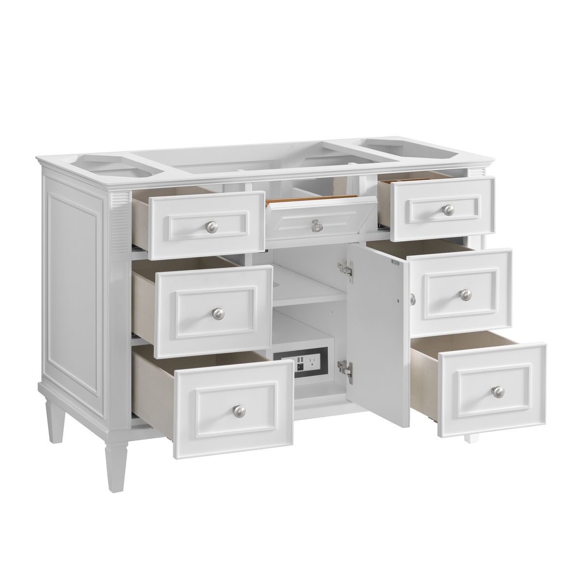 James Martin Lorelai 48" Single Bathroom Vanity, Bright White, view 31