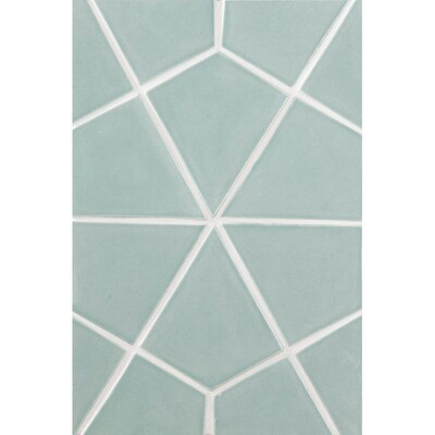 Sage Glossy Diamante Ceramic Tile 6×6