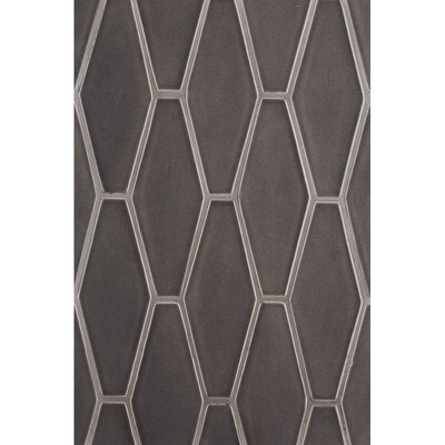 Coffee Glossy Longest Hexagon Ceramic Tile 3×7 7/8