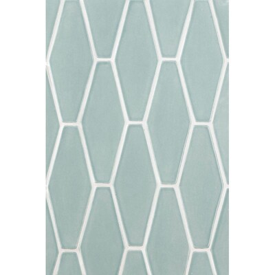 Sage Glossy Longest Hexagon Ceramic Tile 3×7 7/8