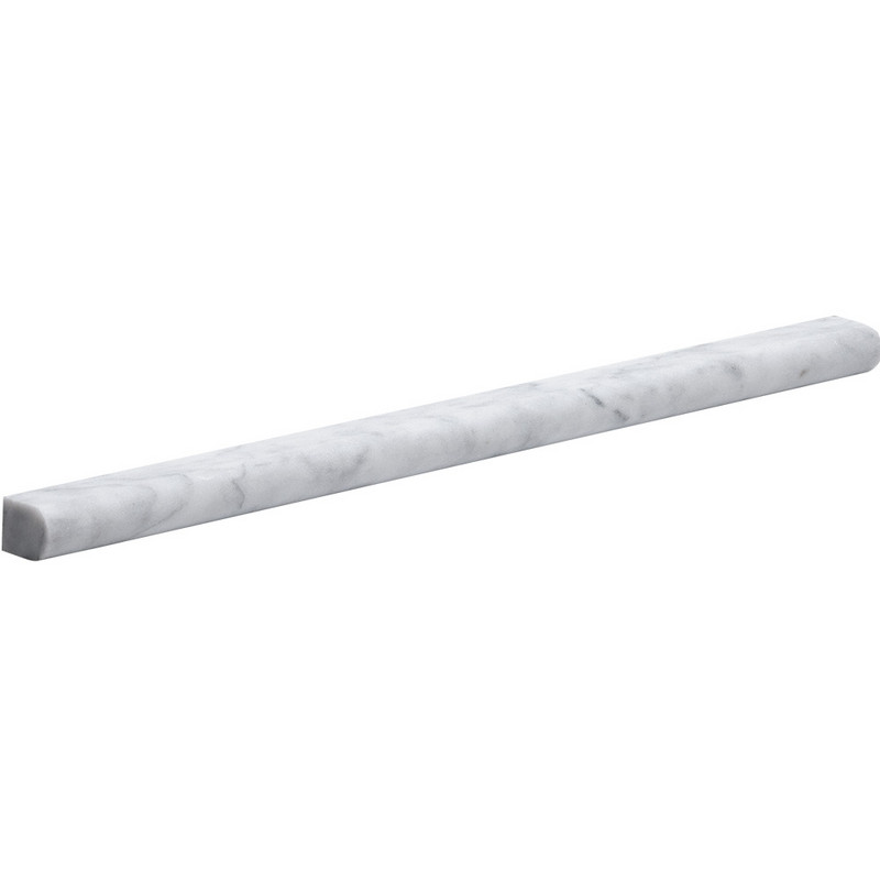 Carrara T Honed Pencil Marble Moldings 3/4×12