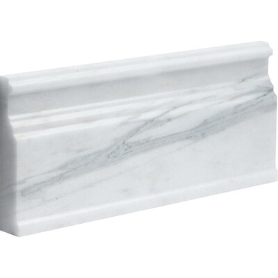 Serenity Honed Modern Base Marble Moldings 5 1/16×12