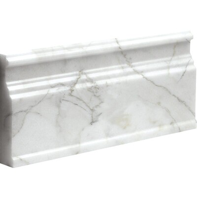 Calacatta Gold Polished Base Marble Moldings 5 1/16×12