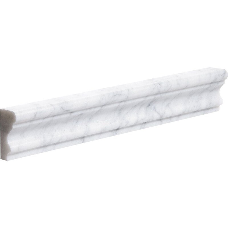 Italian Carrara Honed Andorra Marble Moldings 2×12