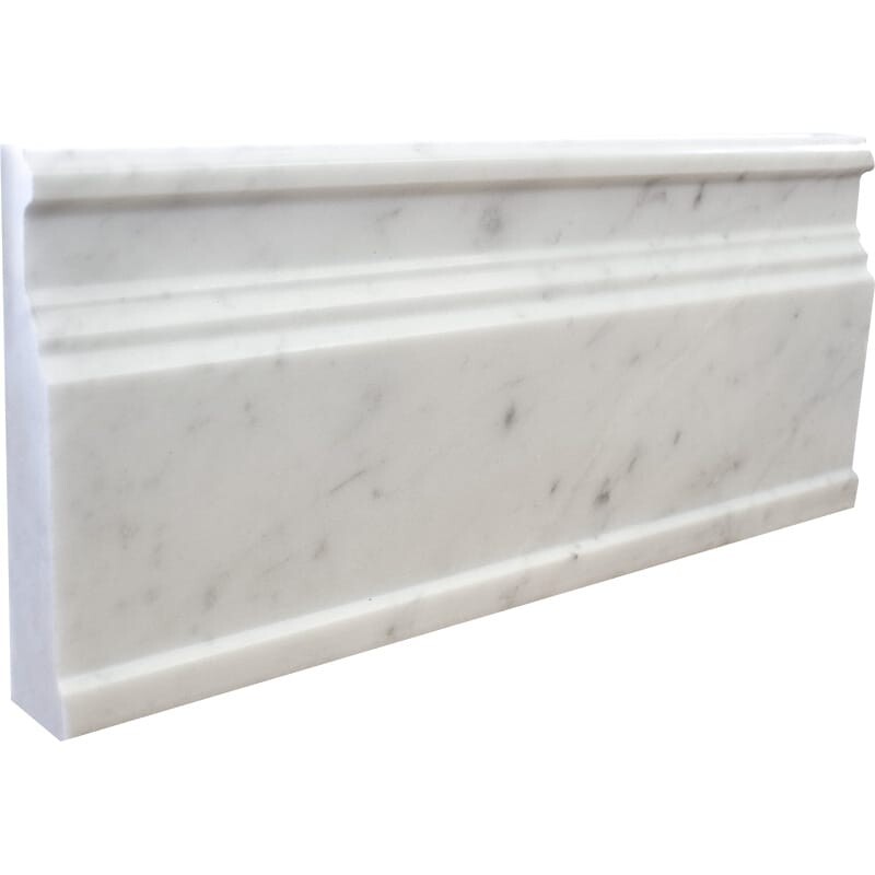 Italian Carrara Polished  Marble Moldings 5×12